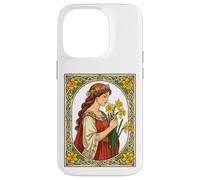 Carcasa para iPhone 14 Pro Orgullo Art Nouveau St Davids Day