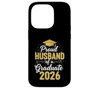 Carcasa para iPhone 14 Pro Orgulloso Esposo de una Clase 2026 Graduado Senior Graduado 26