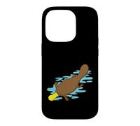 Carcasa para iPhone 14 Pro Ornitorrinco Australiano en Agua de un Bosque