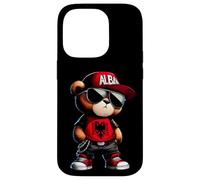 Carcasa para iPhone 14 Pro Oso de Peluche con Bandera de Albania Iliria albanesa Shqip