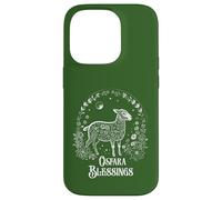 Carcasa para iPhone 14 Pro Ostara Blessings Pagan Spring Lamb Floral Moon Ostara
