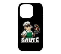 Carcasa para iPhone 14 Pro Otter Chef Salteado Cocinando Gráfico Animal