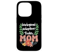 Carcasa para iPhone 14 Pro Palabras Cruzadas a mamá diseño Floral a Mano