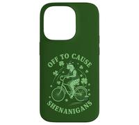 Carcasa para iPhone 14 Pro para causar travesuras egipcias MAU Cat St Patricks Day