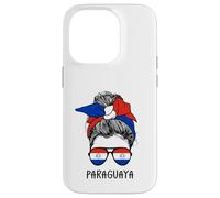 Carcasa para iPhone 14 Pro Paraguayan Paraguaya Girl Paraguayan Heritage Paraguay Flag