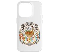 Carcasa para iPhone 14 Pro Pasta Lover Comida Italiana Juego de Palabras Spaghetti Noodle