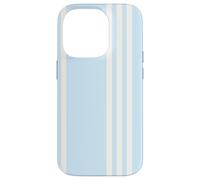 Carcasa para iPhone 14 Pro Pastel Blue Vertical Striped Pattern Cool Lines