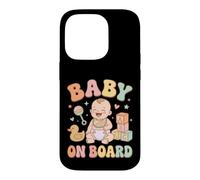 Carcasa para iPhone 14 Pro Pastel Groovy Baby Toy Blocks Sonajero Diseño