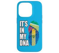Carcasa para iPhone 14 Pro Patrimonio de la Bandera de ADN de Barbados y Guyana