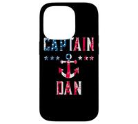 Carcasa para iPhone 14 Pro Patriótico Capitán Dan Vintage Bandera de Estados Unidos 4 de Julio