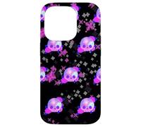 Carcasa para iPhone 14 Pro Patrón de Calavera de Galaxia, Rosas, Pastel, gótico, diseño estético