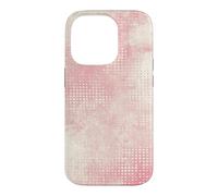 Carcasa para iPhone 14 Pro Patrón Retro Vintage Rosa y Crema Envejecido