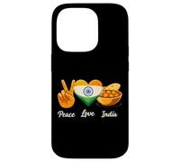 Carcasa para iPhone 14 Pro Peace Love Curry Amante de la Comida India