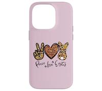 Carcasa para iPhone 14 Pro Peace Love Easter Bunny For Women with Sunflower and Rabbit