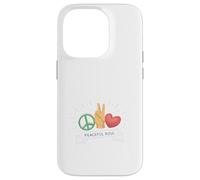 Carcasa para iPhone 14 Pro Peaceful Soul Peace Sign Hand Gesture Love Graphic Nature