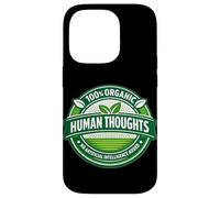 Carcasa para iPhone 14 Pro Pensamientos Humanos 100% orgánicos Anti-AI gráfico añadido