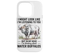 Carcasa para iPhone 14 Pro Pensando En Mis Búfalos De Agua Humor Estilo De Vida De