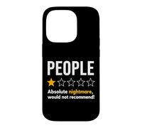 Carcasa para iPhone 14 Pro People One Star Rating Absolute Nightmare Graphic T-Shirt