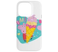 Carcasa para iPhone 14 Pro Peppa Pig Yum Ice Cream