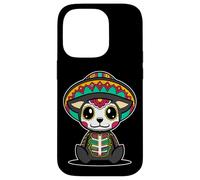 Carcasa para iPhone 14 Pro Perro Día delos Muertos Calavera Azúcar Mexicana Kawaii