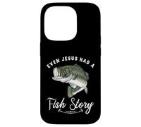 Carcasa para iPhone 14 Pro Pesca Incluso Jesús Tenía Historia De Pescado Divertido Bass Papá Christian