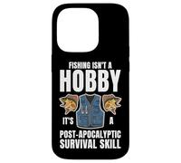 Carcasa para iPhone 14 Pro Pesca Supervivencia Humor Pescador Prepper Pescador