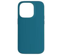 Carcasa para iPhone 14 Pro Petrol Teal Blue Minimalista Estética Color Sólido