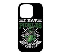 Carcasa para iPhone 14 Pro Pickle Lover Pepino Gimnasio Encurtidos Vegetales Fitness Vegano