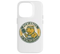 Carcasa para iPhone 14 Pro Pickleball Divertido golpea la Pelota Esperanza para el Mejor Capibara