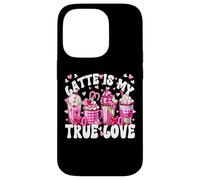 Carcasa para iPhone 14 Pro Pink Latte Mug Set True Love For Women Valentines Coffee
