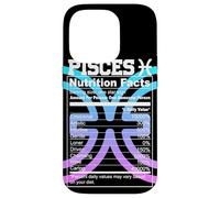 Carcasa para iPhone 14 Pro Piscis Información Nutricional Signo del Zodíaco Astrología Azul Púrpura