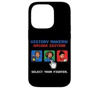Carcasa para iPhone 14 Pro Pixel Art de 8 bits para Jugadores Retro de History Makers Arcade Edition