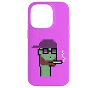 Carcasa para iPhone 14 Pro Pixel Art generativo de Degen Smokers Club #474 de NFT Ravencoin