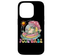 Carcasa para iPhone 14 Pro Pool Babe Lindo Rana Seta Retro Verano Vibes