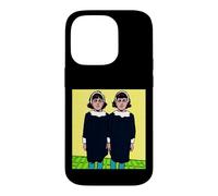Carcasa para iPhone 14 Pro Pop Art Twin Girls Vintage Cómic Gráfico de Medio Tono