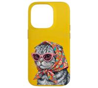 Carcasa para iPhone 14 Pro Portada de Revista Scottish Fold Fashion Cats Lover