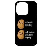 Carcasa para iPhone 14 Pro Potato Is Not Okay Funny Potato Joke Meme Vegetable Potating