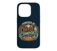 Carcasa para iPhone 14 Pro Powered by Coffee & Compost Funny Gardener