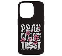 Carcasa para iPhone 14 Pro Pray Wait Confía en Que Dios Tiene un Plan La fe Cristiana