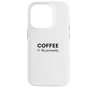 Carcasa para iPhone 14 Pro Prefiero Estar Bebiendo café Mi productividad es una Mentira Sarca
