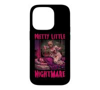 Carcasa para iPhone 14 Pro Pretty Little Nightmare Humor Oscuro Pulp Horror Mujeres Adultas