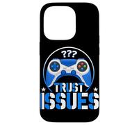 Carcasa para iPhone 14 Pro Problemas de Confianza Funny Gamer Controller Gaming Humor Videojuegos