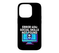 Carcasa para iPhone 14 Pro Programmer Introvert Error 404 Social Skills Not Found