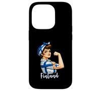 Carcasa para iPhone 14 Pro Proud Strong Finnish Girl Woman Girlfriend Finland Flag