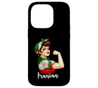 Carcasa para iPhone 14 Pro Proud Strong Iranian Girl Woman Girlfriend Iran Flag