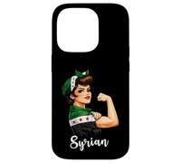 Carcasa para iPhone 14 Pro Proud Strong Syrian Girl Woman Girlfriend New Syria Flag