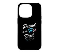 Carcasa para iPhone 14 Pro Proud To Be His Dad Transgender Pride Flag Trans Hijo