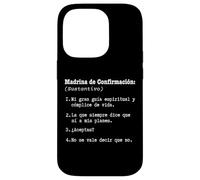Carcasa para iPhone 14 Pro Prpuesta Quieres Ser Mi Madrina de Confirmación Definición