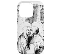 Carcasa para iPhone 14 Pro Puerta de San Joaquín y Ana, Arte católico Vintage Tradicional