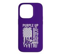 Carcasa para iPhone 14 Pro Purple Up Military Kids Stealth Jet Month of Military Child